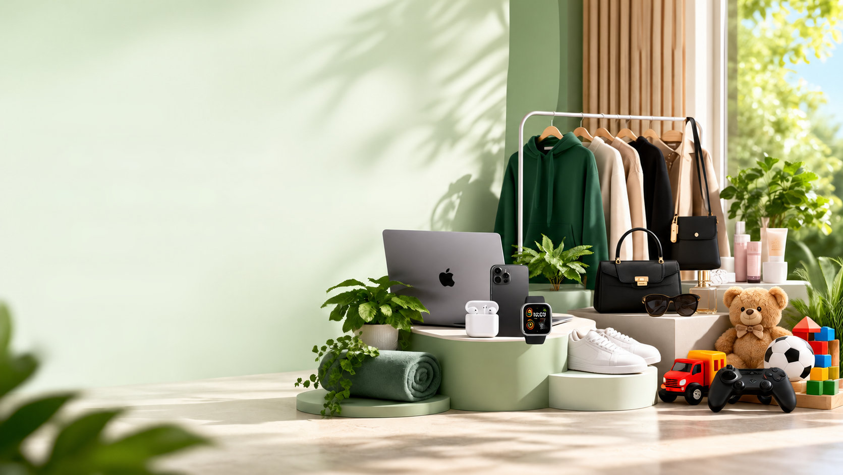 A selection of products from the store